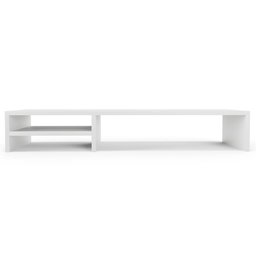 Kit 02 Suportes Para Monitor Stand Home Office Lap 90 cm L03 Branco - Lyam Lyam Decor - 6