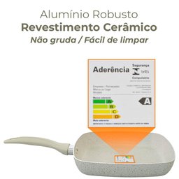 Conjunto de Panelas Antiaderente Revestimento Cerâmica Vanilla Ibiza 8 Peças - Casambiente - 2