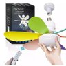 Super Ventilador de Teto Lâmpada Led Controle Bocal E27 Potente Pás- Arco Iris - 9