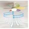 Super Ventilador de Teto Lâmpada Led Controle Bocal E27 Potente Pás- Arco Iris - 8