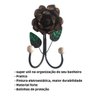 Cabide de 2 Ganchos em Ferro / Porta Toalha 2 Ganchos em Ferro / Varias Cores:marron - 3