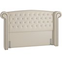 Ver imagem 1 de Cabeceira Cama Box Queen 160 Cm P05 Sofia Corino Branco - Lyam Decor