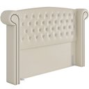 Ver imagem 6 de Cabeceira Cama Box Queen 160 Cm P05 Sofia Corino Branco - Lyam Decor