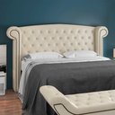Ver imagem 2 de Cabeceira Cama Box Queen 160 Cm P05 Sofia Corino Branco - Lyam Decor