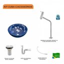 Ver imagem 3 de Kit Cuba R35 com Torneira Link 1062 Metal e Válvula 1 Polegada e Sifão Pvc e Flexível Compace