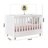 Berço Mini Cama Retrô Milka 70 Branco Atóxico Móveis Estrela - 5
