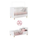 Ver imagem 4 de Berço Mini Cama Retrô Milka 70 Branco Atóxico Móveis Estrela