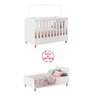 Berço Mini Cama Retrô Milka 70 Branco Atóxico Móveis Estrela - 4