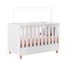 Berço Mini Cama Retrô Milka 70 Branco Atóxico Móveis Estrela - 1