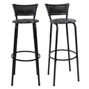 Ver imagem 1 de Kit 2 Cadeiras Alta 80cm para Balcão Ilha Bancada Área Gourmet Bar Piscina Banqueta Itagold