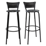 Kit 2 Cadeiras Alta 80cm para Balcão Ilha Bancada Área Gourmet Bar Piscina Banqueta Itagold - 1