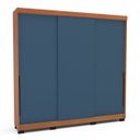 Ver imagem 4 de Guarda Roupa Solteiro 3 Portas Correr 220cm Madrid Politorno Móveis