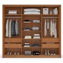Ver imagem 7 de Guarda Roupa Solteiro 3 Portas Correr 220cm Madrid Politorno Móveis