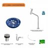 Kit Cuba R35 com Torneira Link 1062 Metal e Válvula Click 1 Polegada B e Sifão Pvc e Flexível Compac - 3