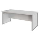 Ver imagem 2 de Mesa Executiva para Escritório Diretor com Caixa de Tomadas Porta Objetos Coleção 200cm Corporate Cinza