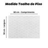 Toalha de Piso Chão Branco Banheiro 50x70cm - 3