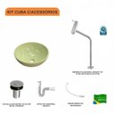Ver imagem 3 de Kit Cuba R35 com Torneira Link 1062 Metal e Válvula Click 1 Polegada B e Sifão Pvc e Flexível Compac