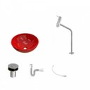 Ver imagem 2 de Kit Cuba R35 com Torneira Link 1062 Metal e Válvula Click 1 Polegada B e Sifão Pvc e Flexível Compac