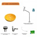 Ver imagem 3 de Kit Cuba R35 com Torneira Link 1062 Metal e Válvula Click 1 Polegada B e Sifão Cromado e Flexível Co