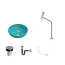 Ver imagem 2 de Kit Cuba R35 com Torneira Link 1062 Metal e Válvula Click 1 Polegada B e Sifão Cromado e Flexível Co