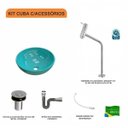 Ver imagem 3 de Kit Cuba R35 com Torneira Link 1062 Metal e Válvula Click 1 Polegada B e Sifão Cromado e Flexível Co