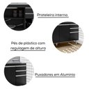 Ver imagem 4 de Balcao para Pia 4 Portas 2 Gavetas Bp 160 Cm Lorena Preto