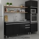 Ver imagem 7 de Balcao para Pia 4 Portas 2 Gavetas Bp 160 Cm Lorena Preto