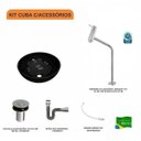 Ver imagem 3 de Kit Cuba R35 com Torneira Link 1062 Metal e Válvula Click 1 Polegada B e Sifão Cromado e Flexível Co