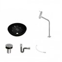 Ver imagem 2 de Kit Cuba R35 com Torneira Link 1062 Metal e Válvula Click 1 Polegada B e Sifão Cromado e Flexível Co