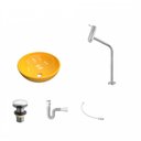 Ver imagem 2 de Kit Cuba R35 com Torneira Link 1062 Metal e Válvula Click 1 Polegada G e Sifão Pvc e Flexível Compac