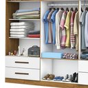 Ver imagem 5 de Guarda Roupa Casal Lu 6 Portas 4 Gavetas Carioca Móveis Cinamomo Branco