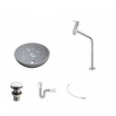 Ver imagem 2 de Kit Cuba R35 com Torneira Link 1062 Metal e Válvula Click 1 Polegada G e Sifão Pvc e Flexível Compac