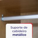 Ver mais imagens de Guarda-roupa Casal 3 Portas de Correr com Espelho 100 % Mdf Cristal