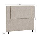 Ver imagem 5 de Cabeceira para Box King Paris Bouclé Bege 195cm