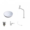 Ver imagem 2 de Kit Cuba R35 com Torneira Link 1062 Metal e Válvula Click 1 Polegada G e Sifão Pvc e Flexível Compac