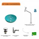 Ver imagem 3 de Kit Cuba R35 com Torneira Link 1062 Metal e Válvula Click 1 Polegada G e Sifão Cromado e Flexível Co