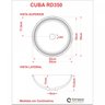 Kit Cuba R35 com Torneira Link 1062 Metal e Válvula Click 1 Polegada G e Sifão Cromado e Flexível Co - 8