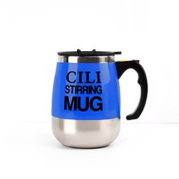 Caneca Misturadora Magnética 400ml Recarregável Azul Escuro - 1