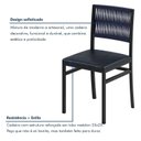 Ver mais imagens de Conjunto Sala de Jantar Mesa 6 Cadeiras Tampo de MDF Barcelona Itália Azul