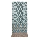 Ver imagem 4 de Manta Xale para Sofá Decorativa Luxo Dupla Face Jacquard 1,40x1,70m Ibiza Turquesa