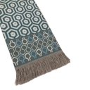 Ver imagem 3 de Manta Xale para Sofá Decorativa Luxo Dupla Face Jacquard 1,40x1,70m Ibiza Turquesa