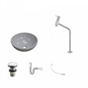 Ver imagem 2 de Kit Cuba R35 com Torneira Link 1062 Metal e Válvula Click 1 Polegada e Meia e Sifão Pvc e Flexível C