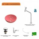 Ver imagem 3 de Kit Cuba R35 com Torneira Link 1062 Metal e Válvula Click 1 Polegada e Meia e Sifão Pvc e Flexível C