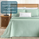 Ver imagem 5 de Conjunto Cama Casal King Size Lory 200 Fios Bordado 100%algodao Verity:verde