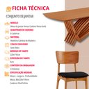 Ver imagem 7 de Conjunto Sala de Jantar Mesa Venus Tampo 220cm Laminado Barril e 8 Cadeiras Viena Gold