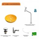 Ver imagem 3 de Kit Cuba R35 com Torneira Link 1062 Metal e Válvula Click 1 Polegada e Meia e Sifão Cromado e Flexív