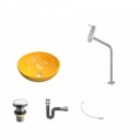 Ver imagem 2 de Kit Cuba R35 com Torneira Link 1062 Metal e Válvula Click 1 Polegada e Meia e Sifão Cromado e Flexív