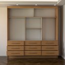 Ver imagem 5 de Guarda-roupa Casal Taylor Premium 3 Portas 9 Gavetas com Espelho Cinamomo - Panorama Móveis
