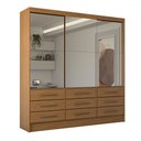 Ver imagem 3 de Guarda-roupa Casal Taylor Premium 3 Portas 9 Gavetas com Espelho Cinamomo - Panorama Móveis