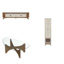 Ver imagem 2 de Conjunto Sala de Estar Mesa de Centro Levitá e Cristaleira Mirage e Rack Vivaldi 2m